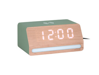 Karlsson - Wekker Retro w. Light LED - Groen - 10x16,5x7,5 cm