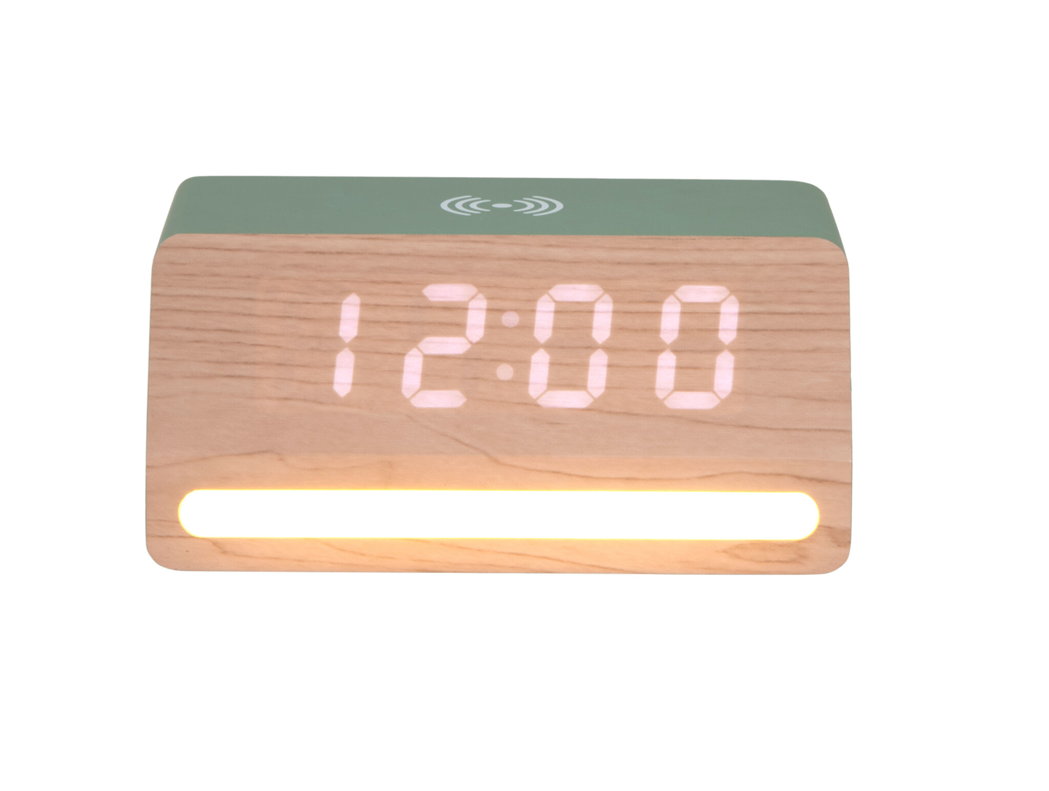 Karlsson - Wekker Retro w. Light LED - Groen - 10x16,5x7,5 cm
