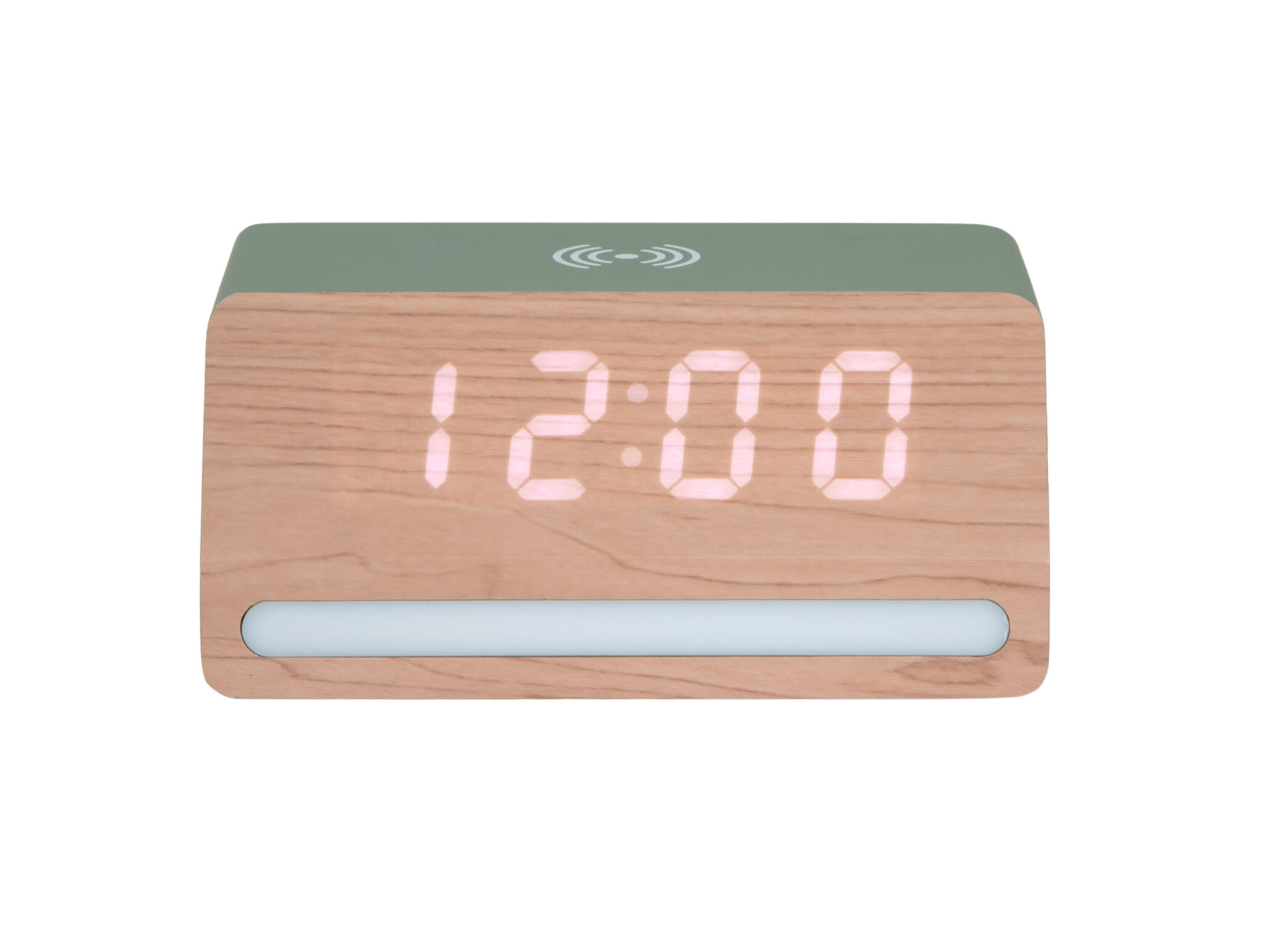 Karlsson - Wekker Retro w. Light LED - Groen - 10x16,5x7,5 cm