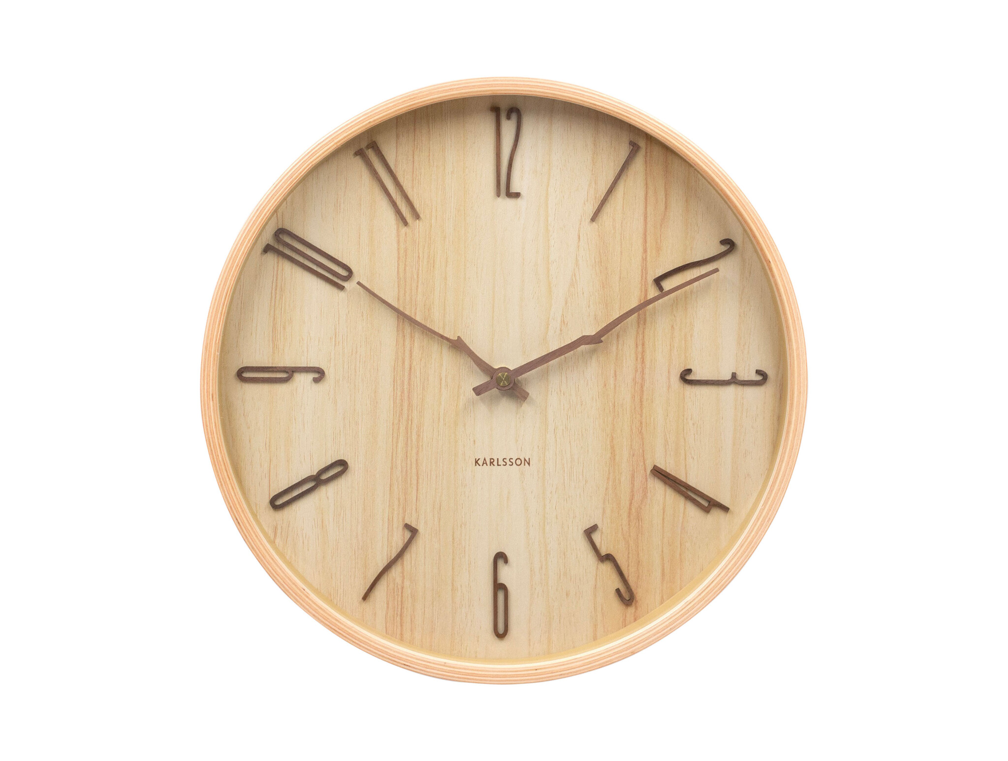 Karlsson - Wall Clock Rama - Bruin - Ø30cm