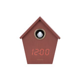 Karlsson - Wekker Riqueza Cuckoo LED - Rood - 6,8x13x15,3 cm