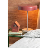 Karlsson - Wekker Riqueza Cuckoo LED - Rood - 6,8x13x15,3 cm