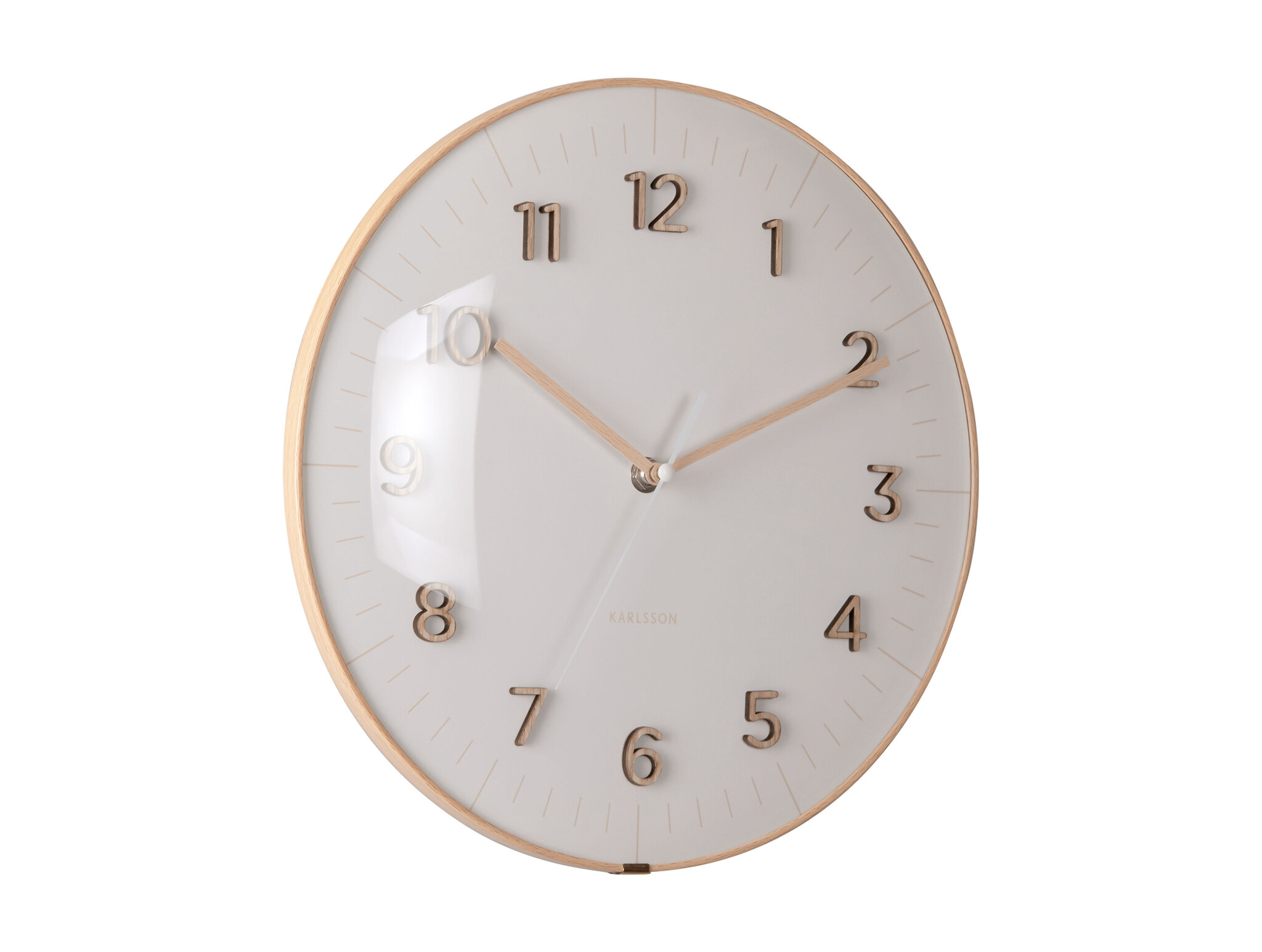 Karlsson - Wall Clock Esencia Dome - Grijs - Ø30cm