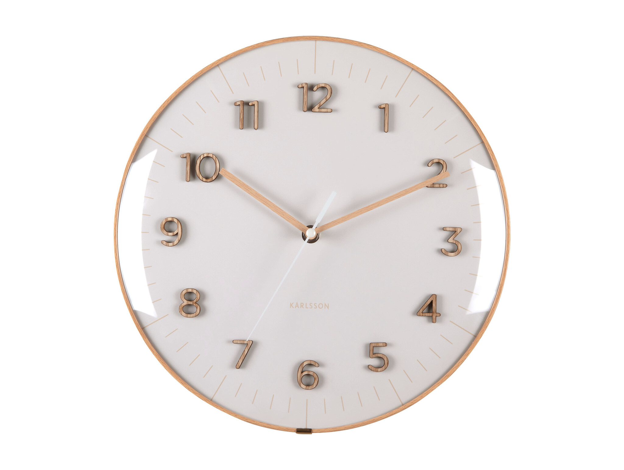 Karlsson - Wall Clock Esencia Dome - Grijs - Ø30cm
