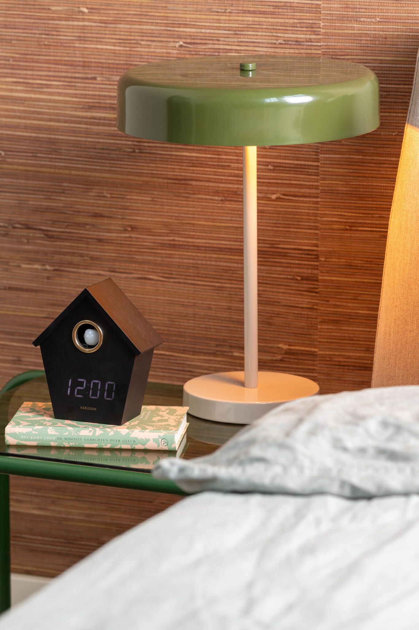 Karlsson - Wekker Riqueza Cuckoo LED - Zwart - 6,8x13x15,3 cm