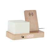 Karlsson - Wekker Retro w. Night Light LED - Bruin - 11,5x15,4x20 cm