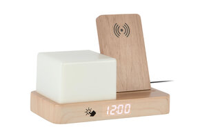 Karlsson - Wekker Retro w. Night Light LED - Bruin - 11,5x15,4x20 cm