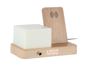 Karlsson - Wekker Retro w. Night Light LED - Bruin - 11,5x15,4x20 cm