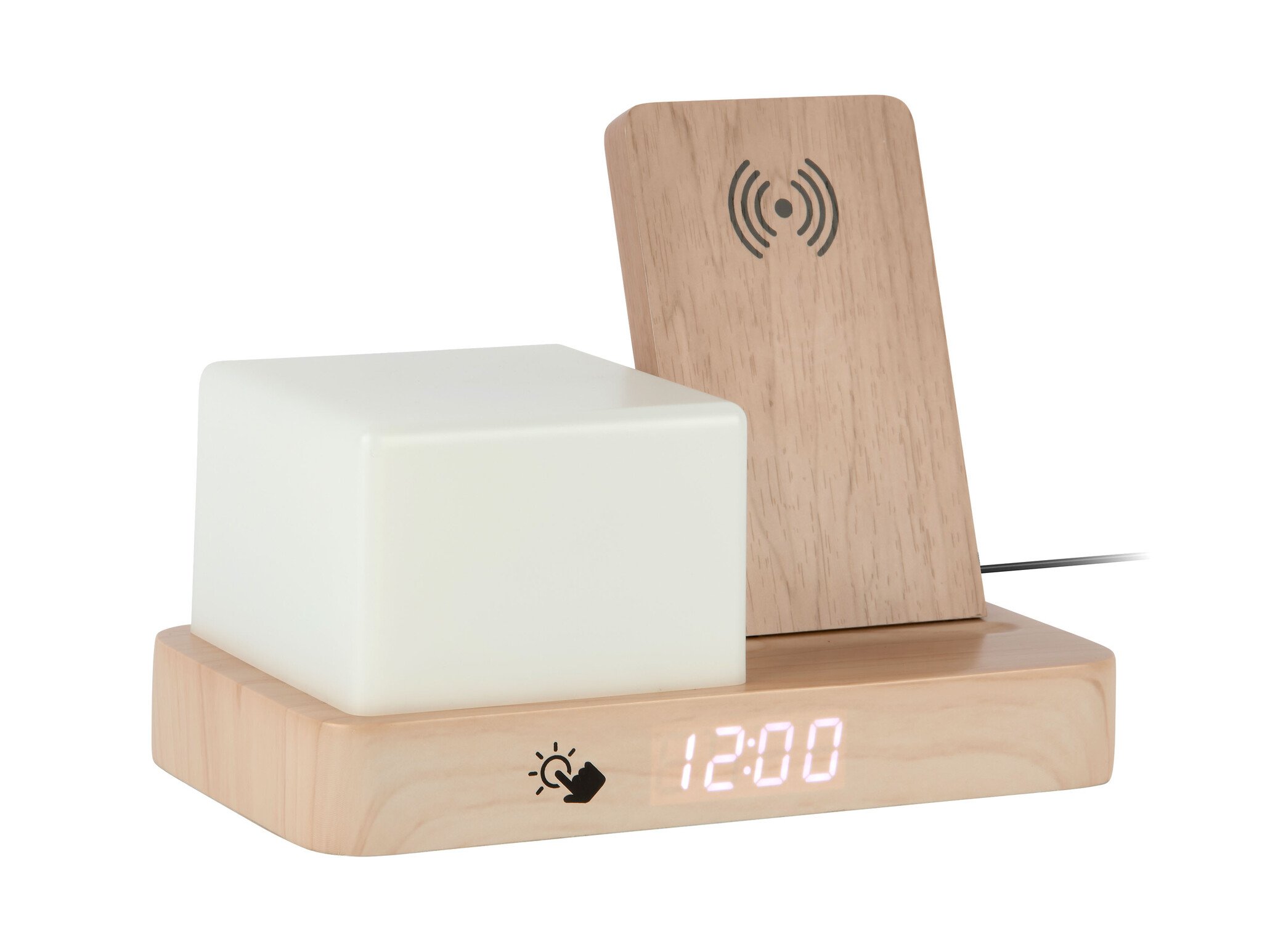 Karlsson - Wekker Retro w. Night Light LED - Bruin - 11,5x15,4x20 cm