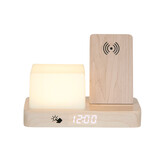 Karlsson - Wekker Retro w. Night Light LED - Bruin - 11,5x15,4x20 cm