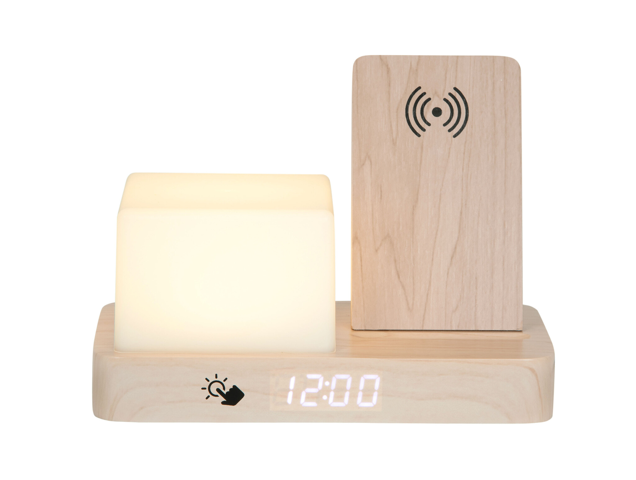 Karlsson - Wekker Retro w. Night Light LED - Bruin - 11,5x15,4x20 cm