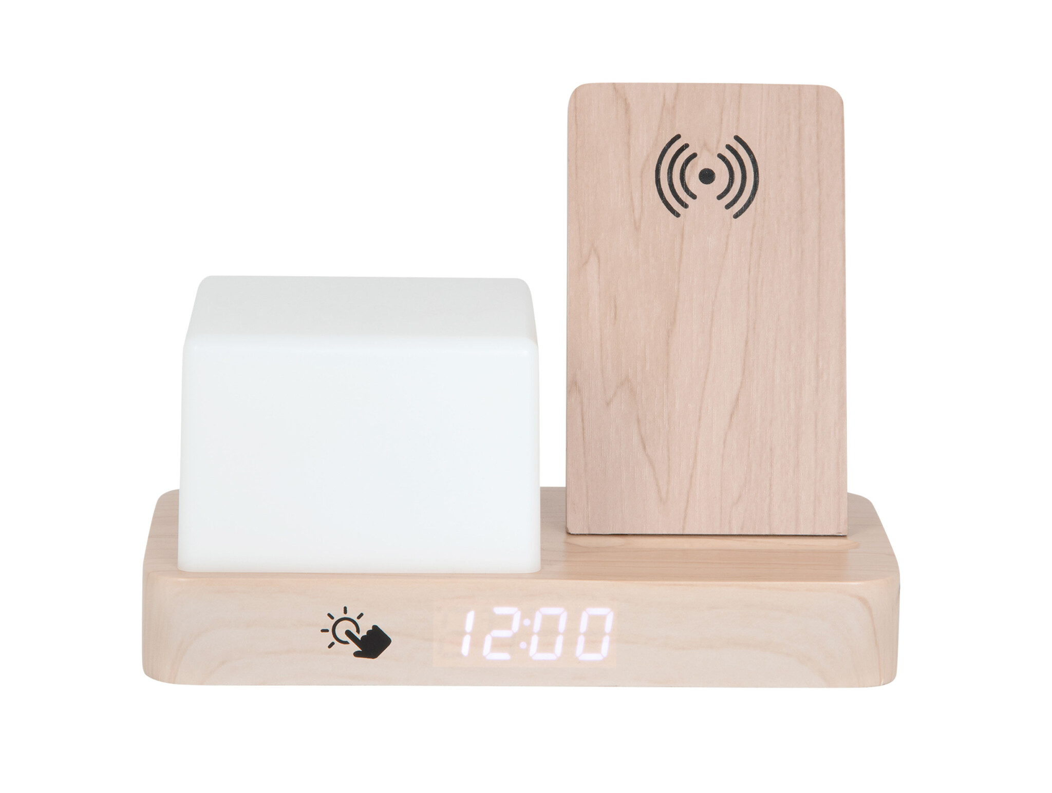 Karlsson - Wekker Retro w. Night Light LED - Bruin - 11,5x15,4x20 cm