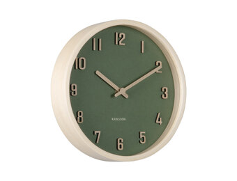 Karlsson - Wall Clock Nervadura Small - Groen - Ø22cm