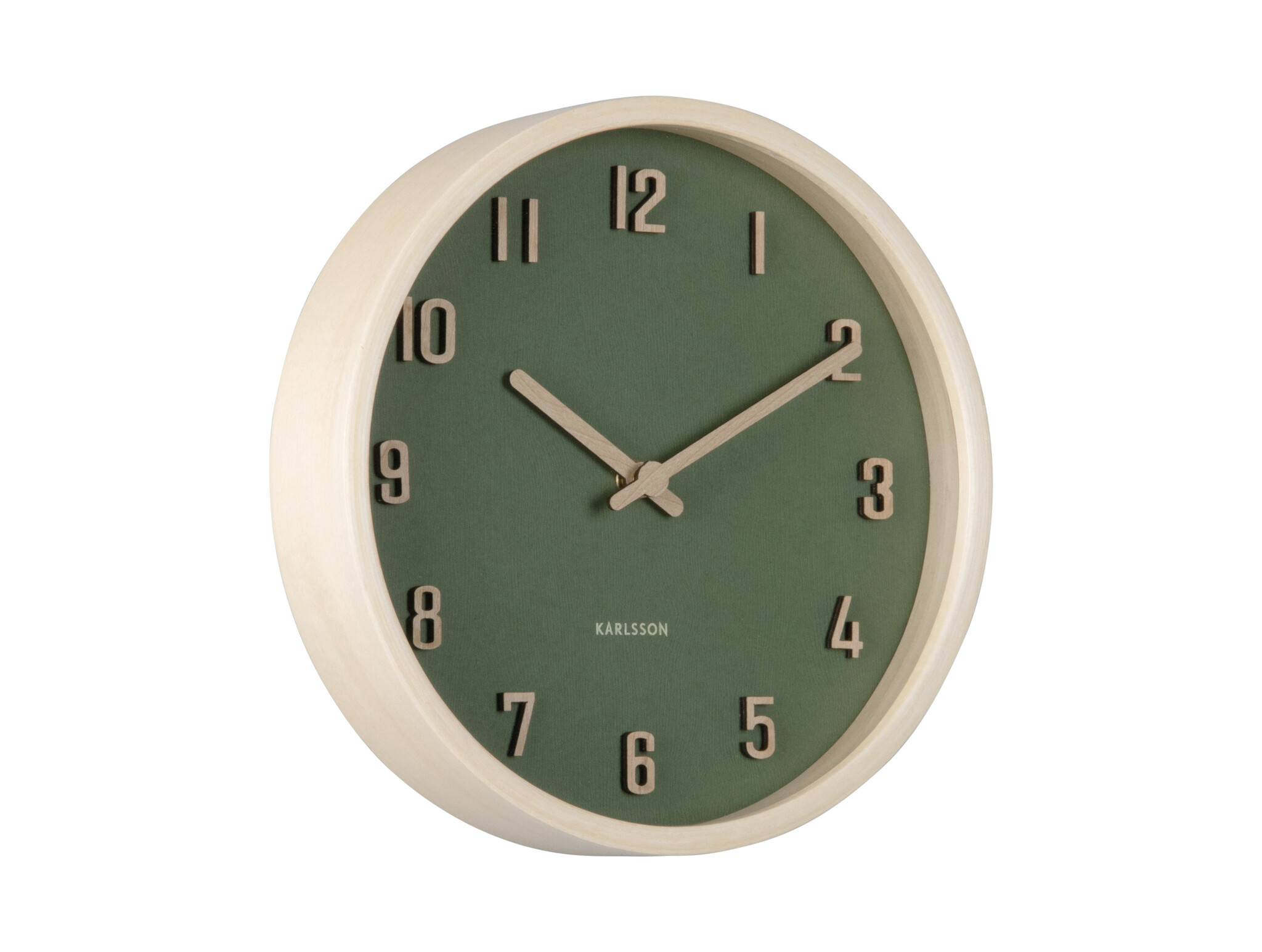 Karlsson - Wall Clock Nervadura Small - Groen - Ø22cm