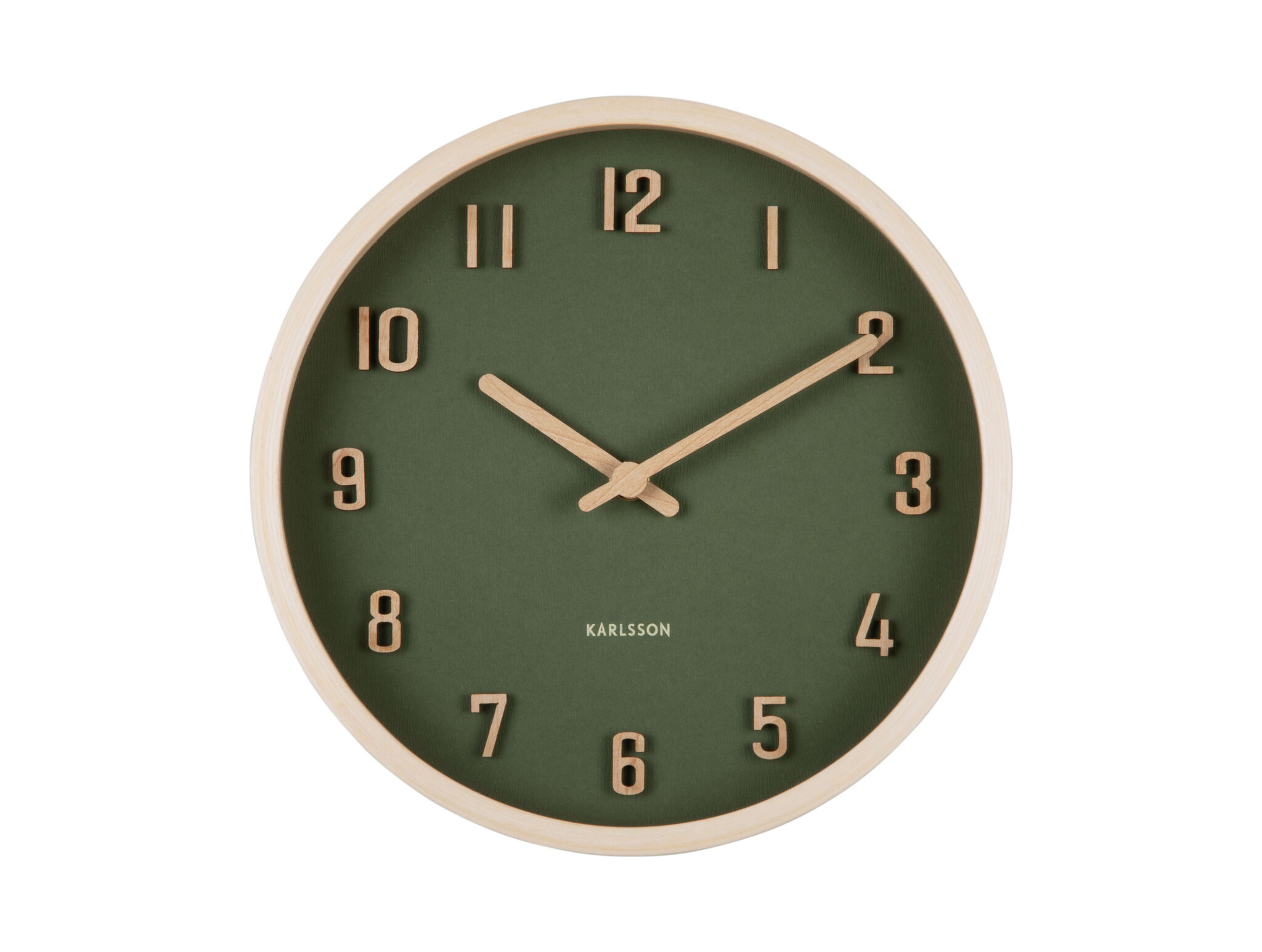 Karlsson - Wall Clock Nervadura Small - Groen - Ø22cm