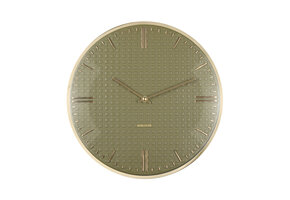 Karlsson - Wall Clock Riqueza - Groen - Ø35cm