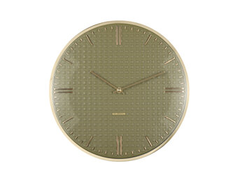 Karlsson - Wall Clock Riqueza - Groen - Ø35cm