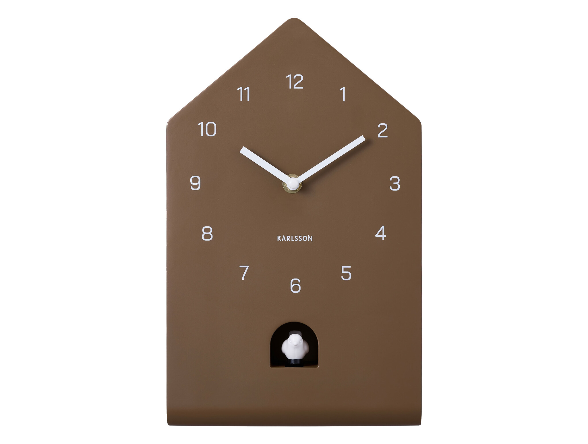 Karlsson - Wall Clock Fino Cuckoo - Bruin - Øcm