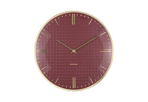 Karlsson - Wall Clock Riqueza - Rood - Ø35cm