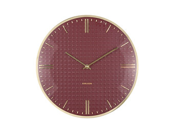 Karlsson - Wall Clock Riqueza - Rood - Ø35cm