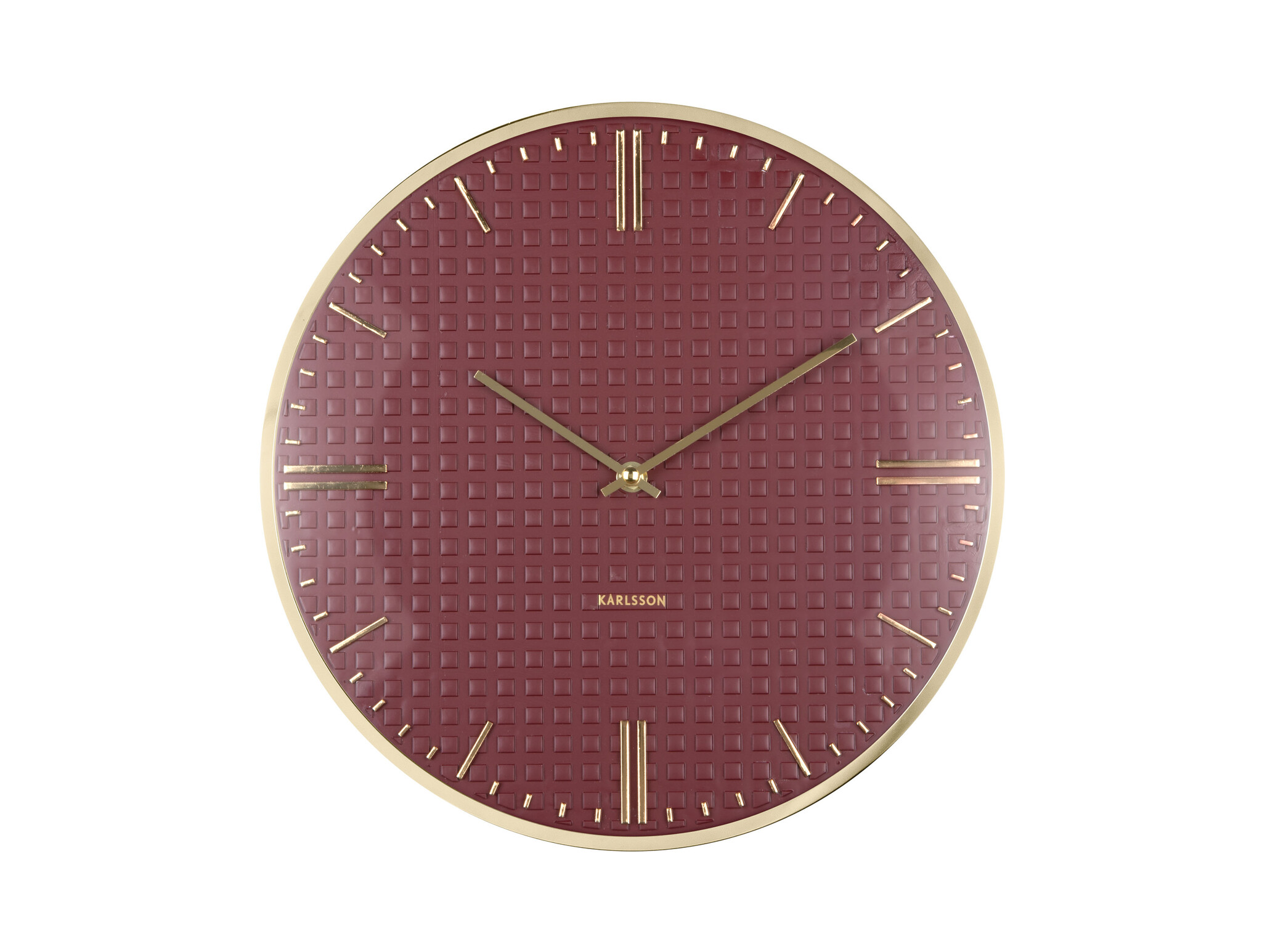Karlsson - Wall Clock Riqueza - Rood - Ø35cm