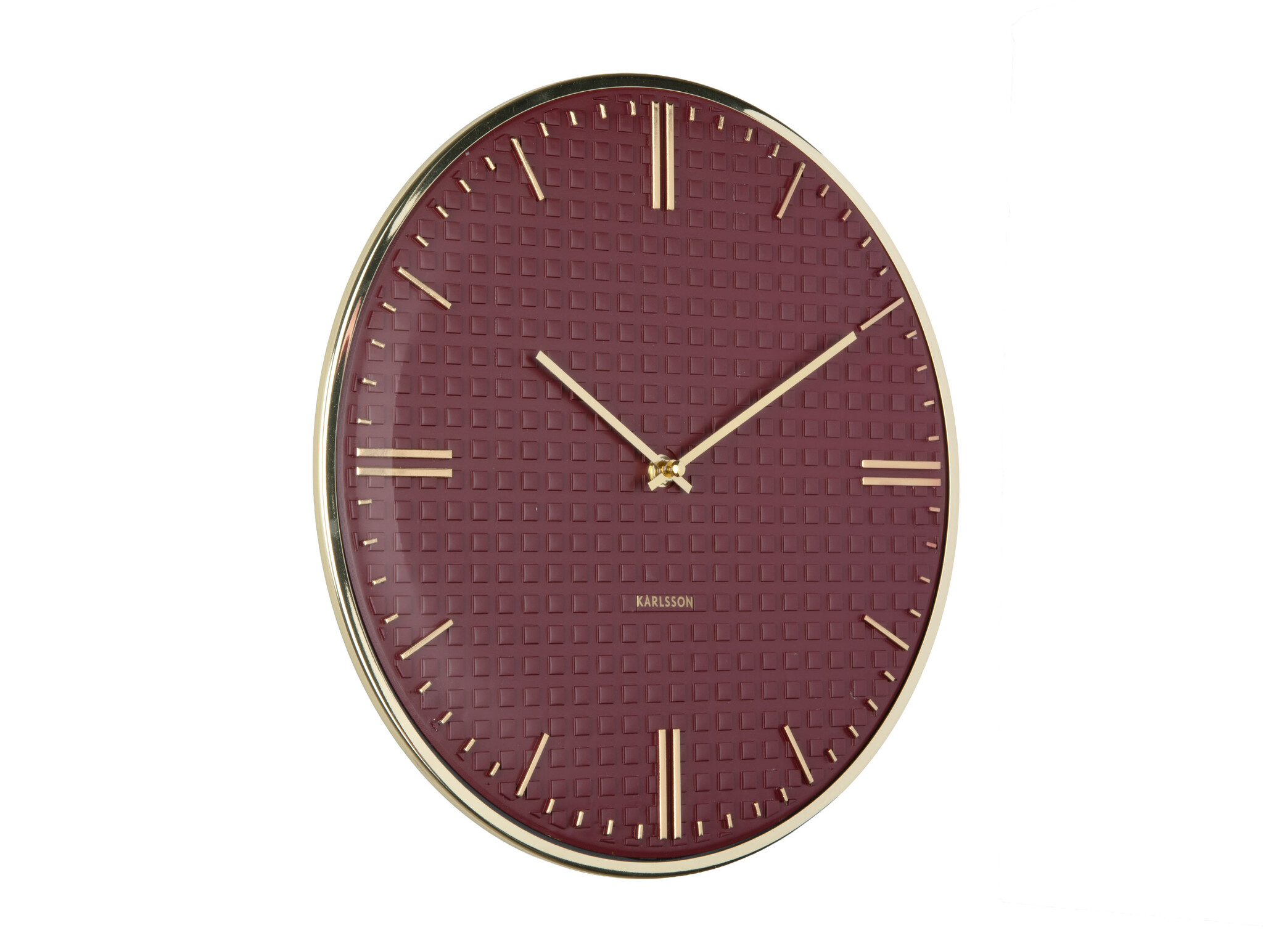 Karlsson - Wall Clock Riqueza - Rood - Ø35cm