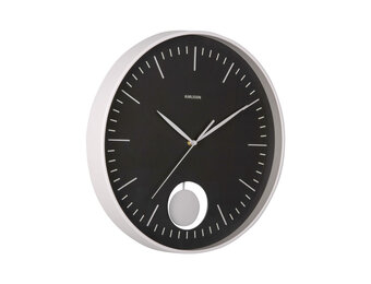 Karlsson - Wall Clock Grato Pendulum - Zwart - Ø40,6cm