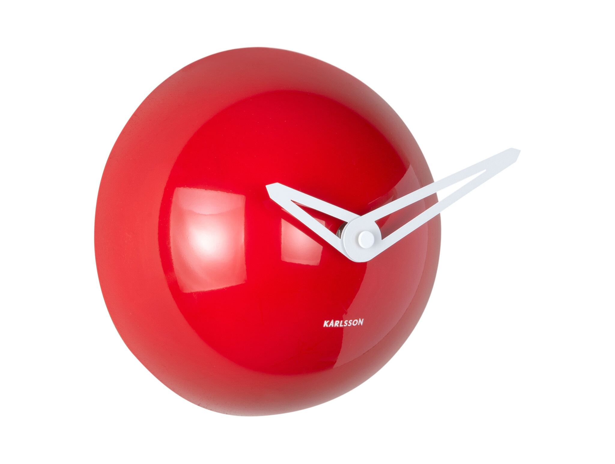 Karlsson - Wall Clock Cool Retro Cap - Rood - Ø15cm