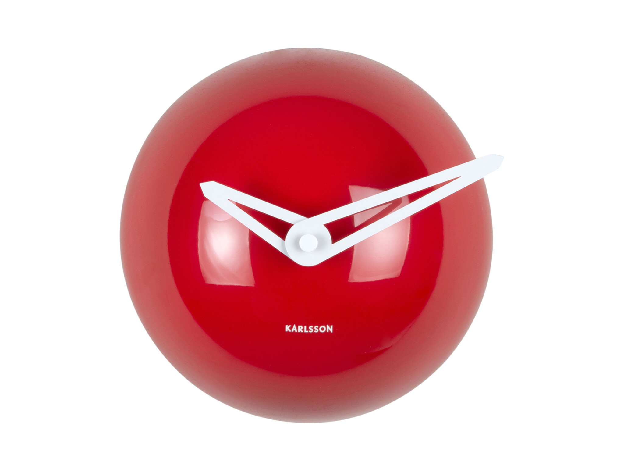 Karlsson - Wall Clock Cool Retro Cap - Rood - Ø15cm