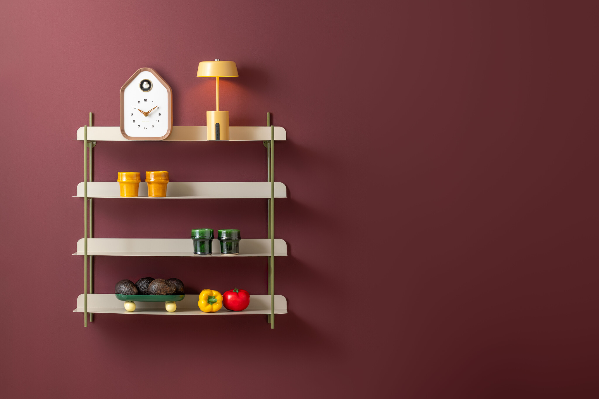 Karlsson - Wall/Table Clock Reina Cuckoo - Bruin - Øcm