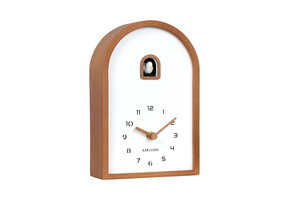 Karlsson - Wall/Table Clock Curva Cuckoo - Bruin - Øcm