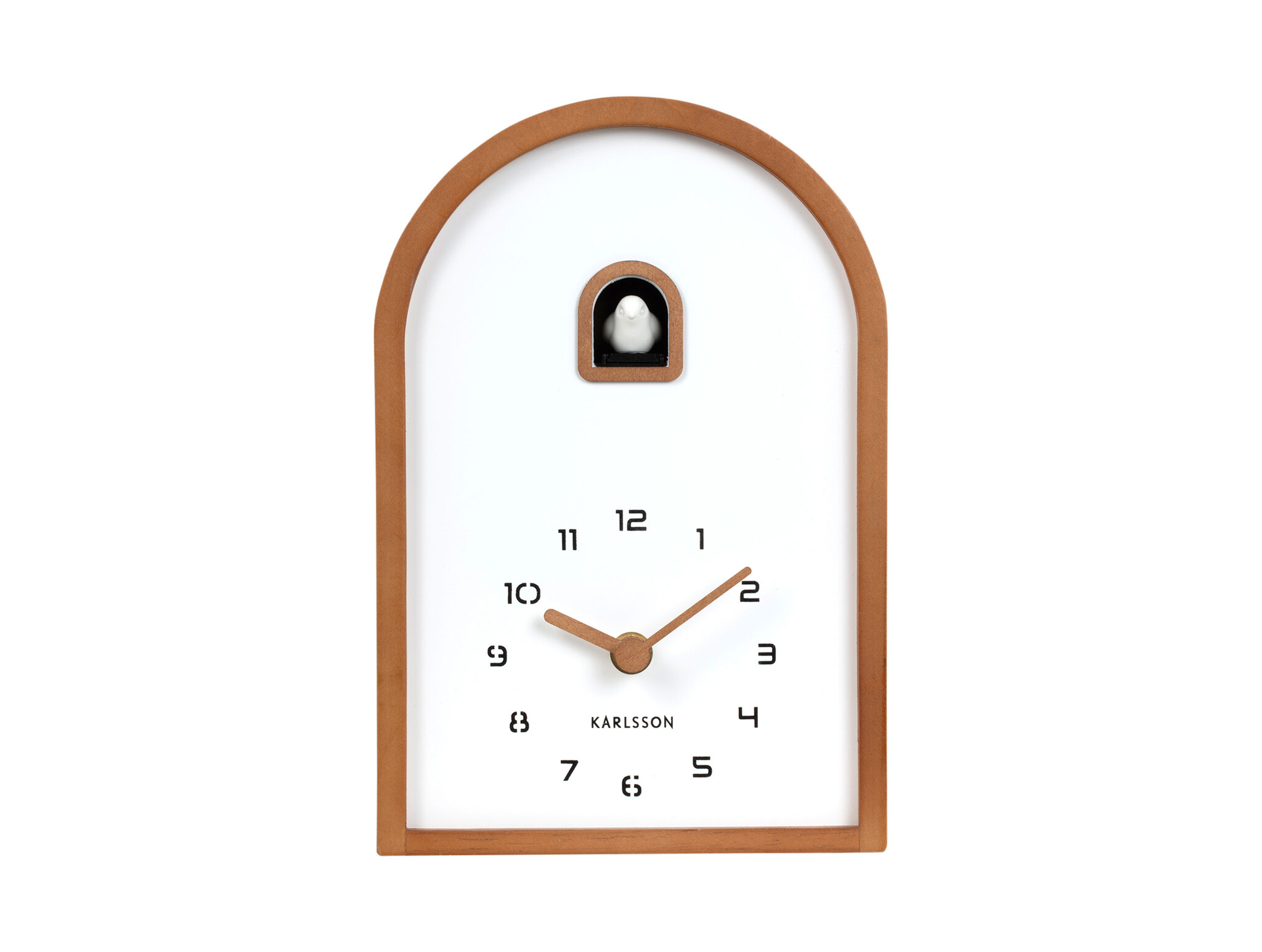 Karlsson - Wall/Table Clock Curva Cuckoo - Bruin - Øcm