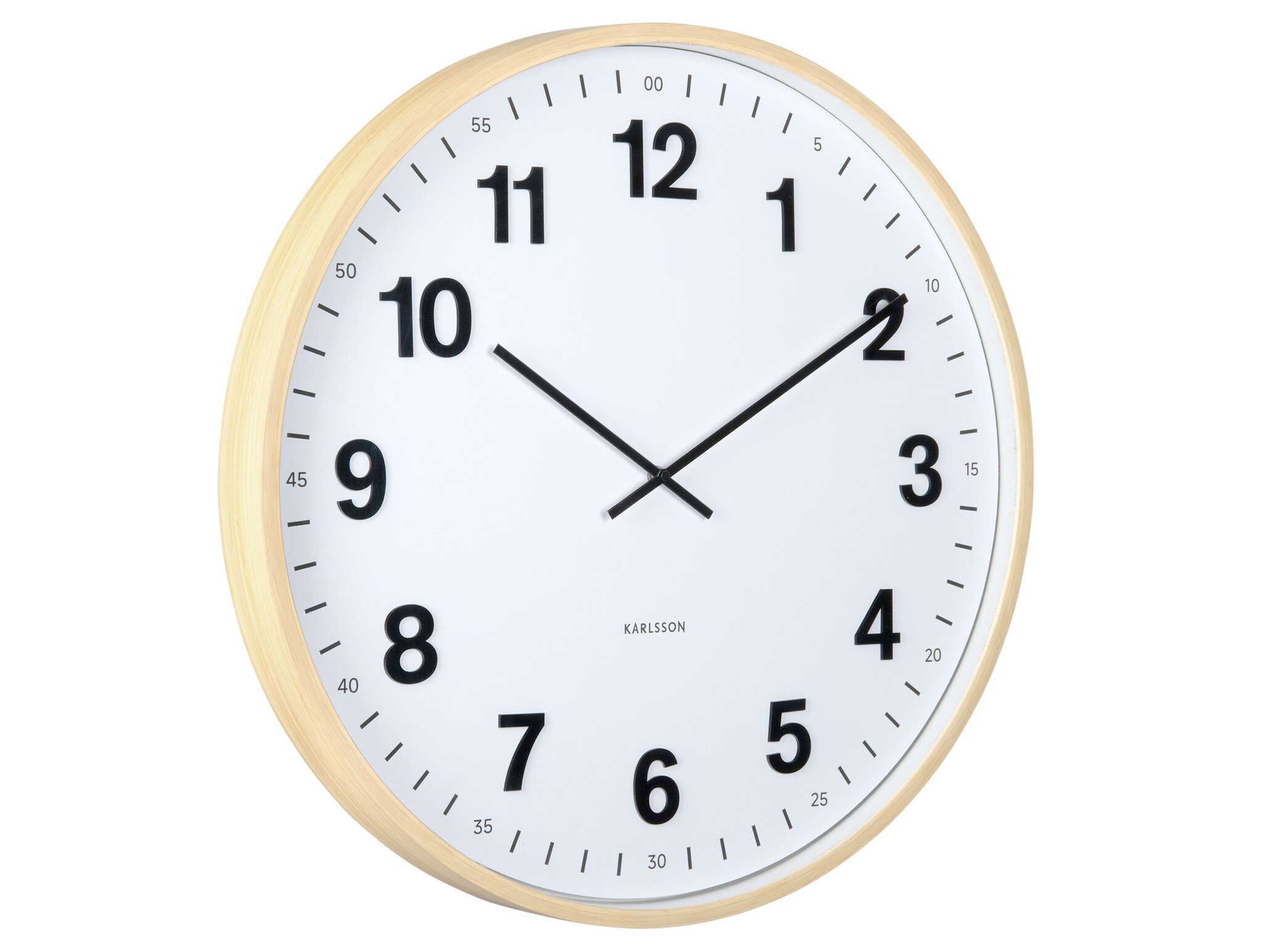 Karlsson - Wall Clock Esencia Classic XL - Bruin - Ø60cm