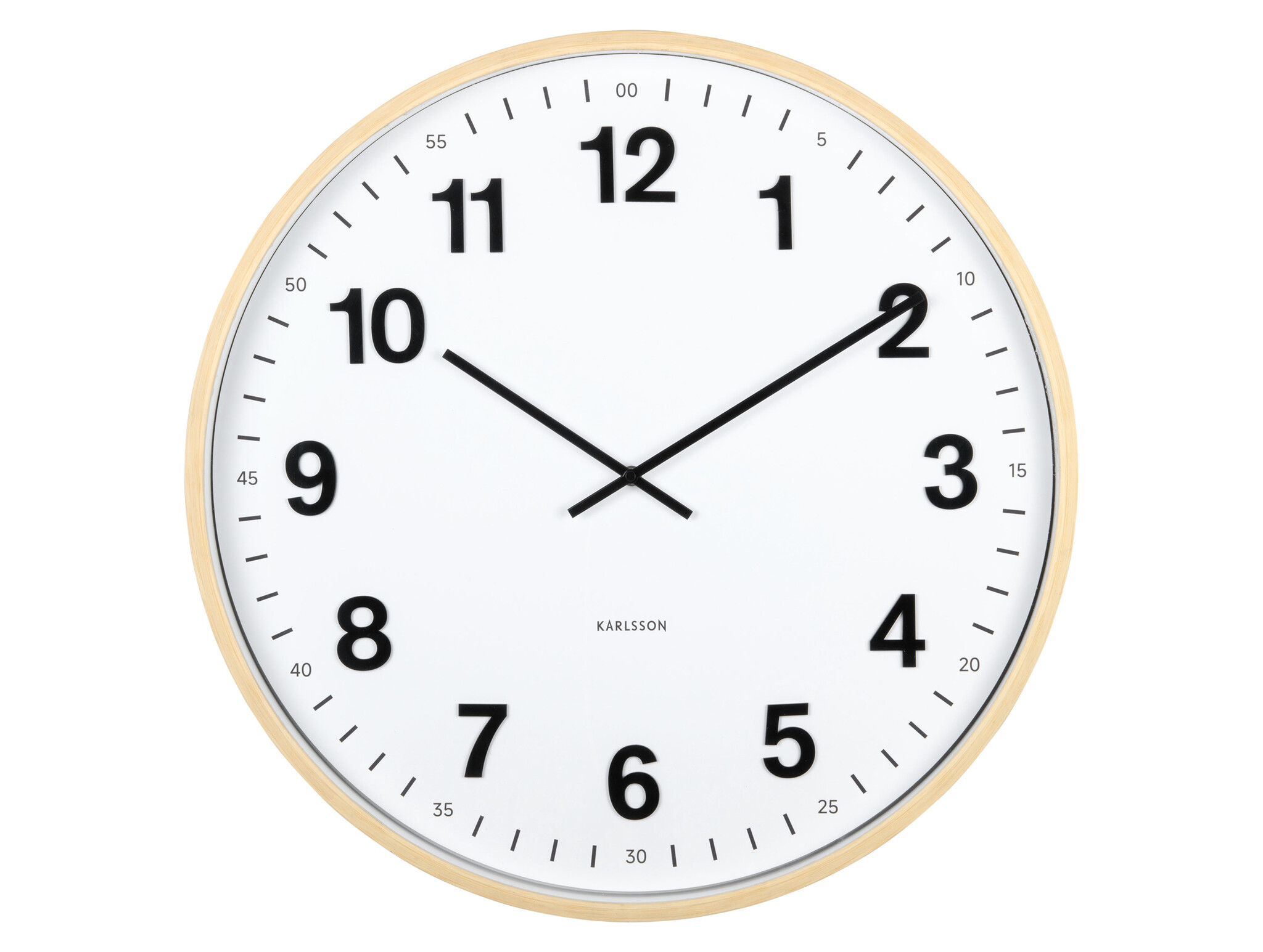 Karlsson - Wall Clock Esencia Classic XL - Bruin - Ø60cm
