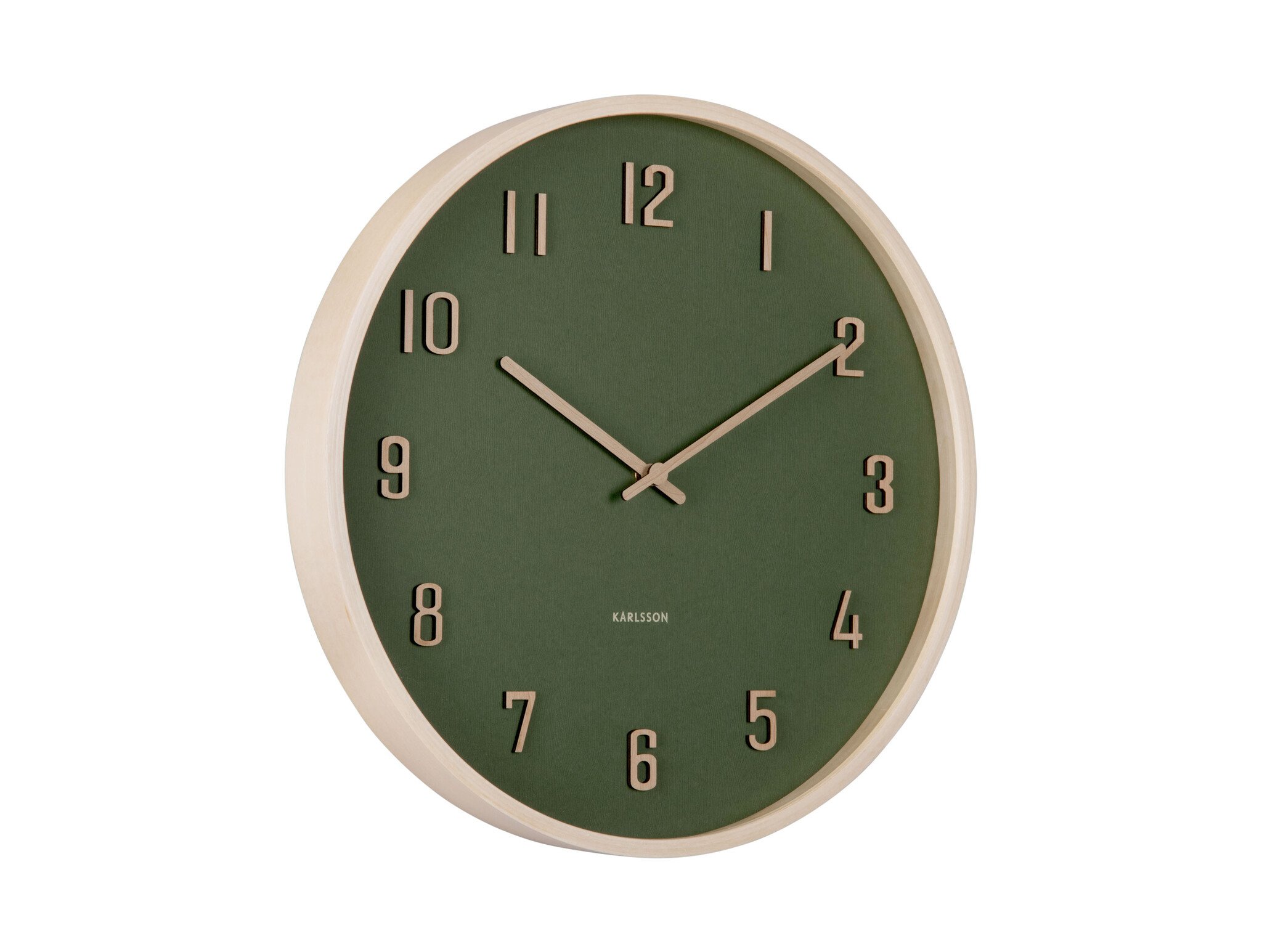 Karlsson - Wall Clock Nervadura - Groen - Ø40,8cm