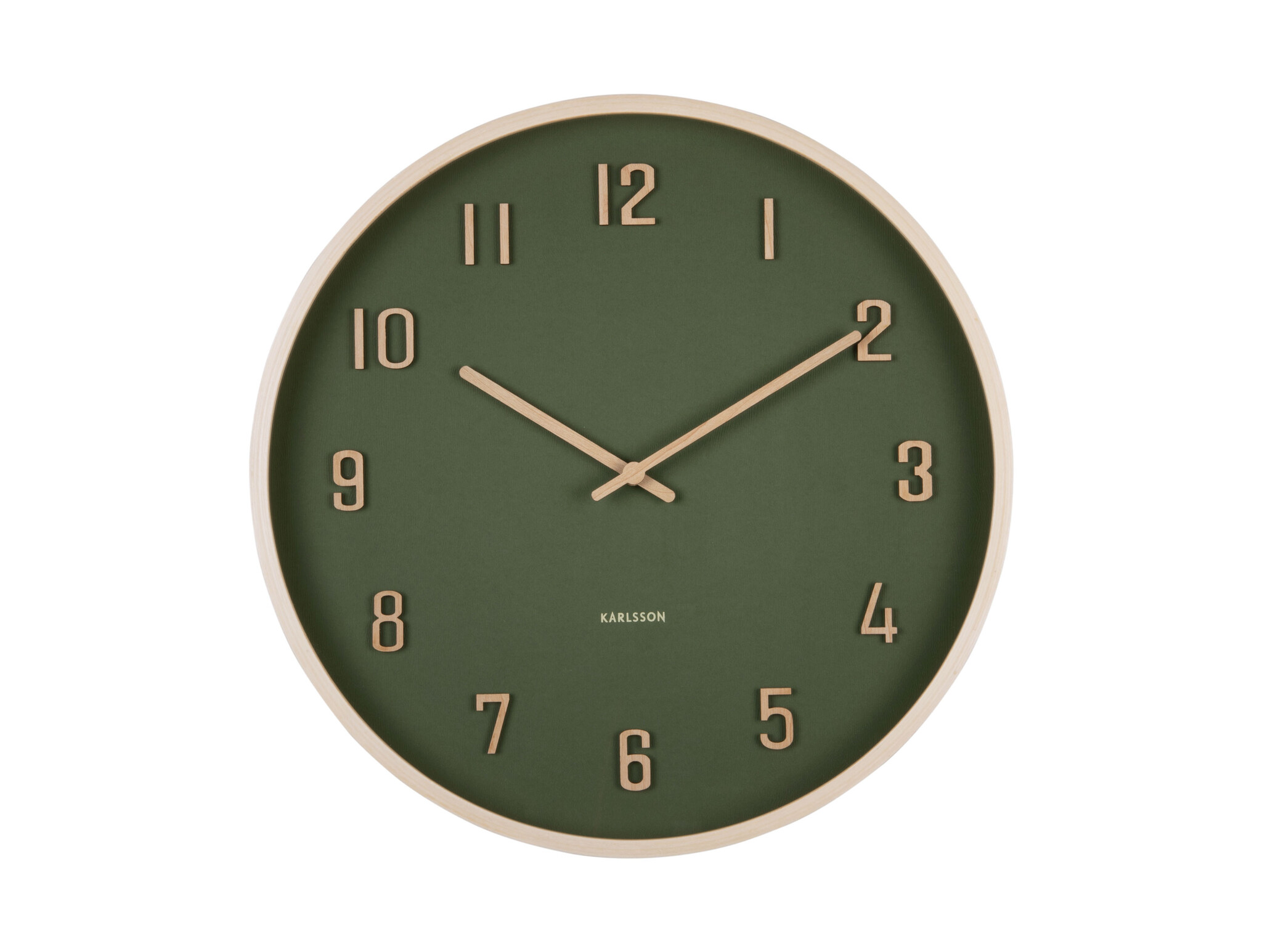 Karlsson - Wall Clock Nervadura - Groen - Ø40,8cm