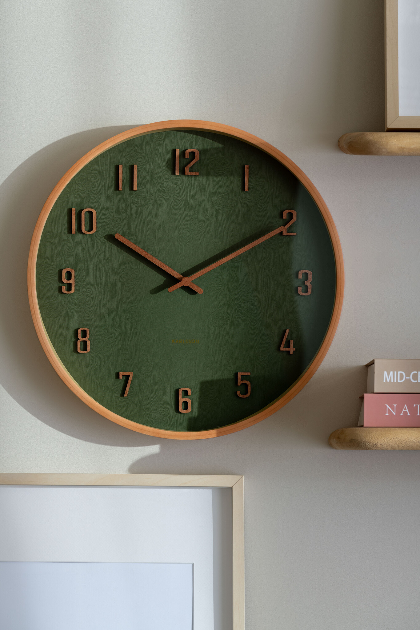 Karlsson - Wall Clock Nervadura - Groen - Ø40,8cm