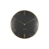 Karlsson - Wall Clock Riqueza - Zwart - Ø35cm