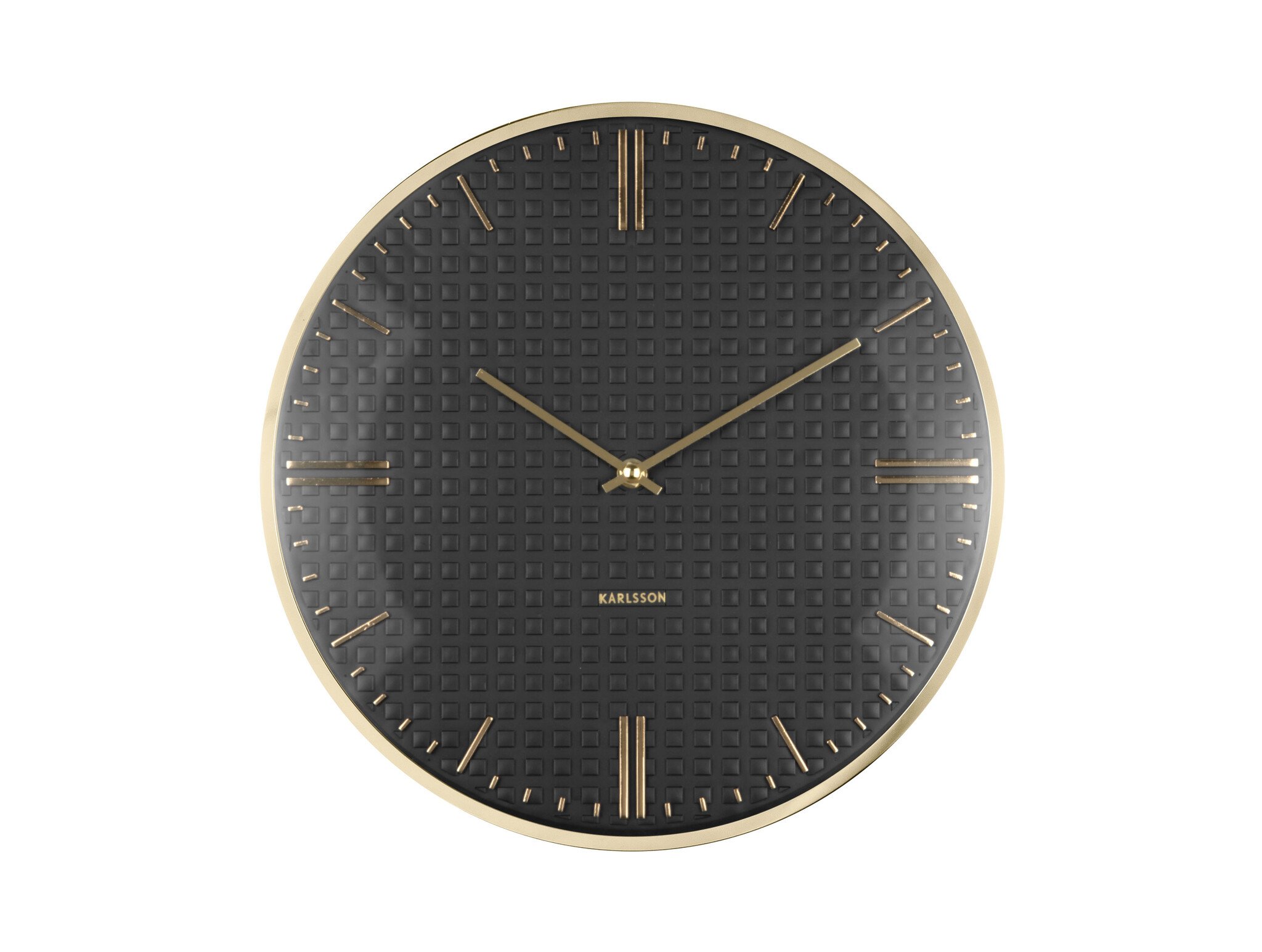 Karlsson - Wall Clock Riqueza - Zwart - Ø35cm