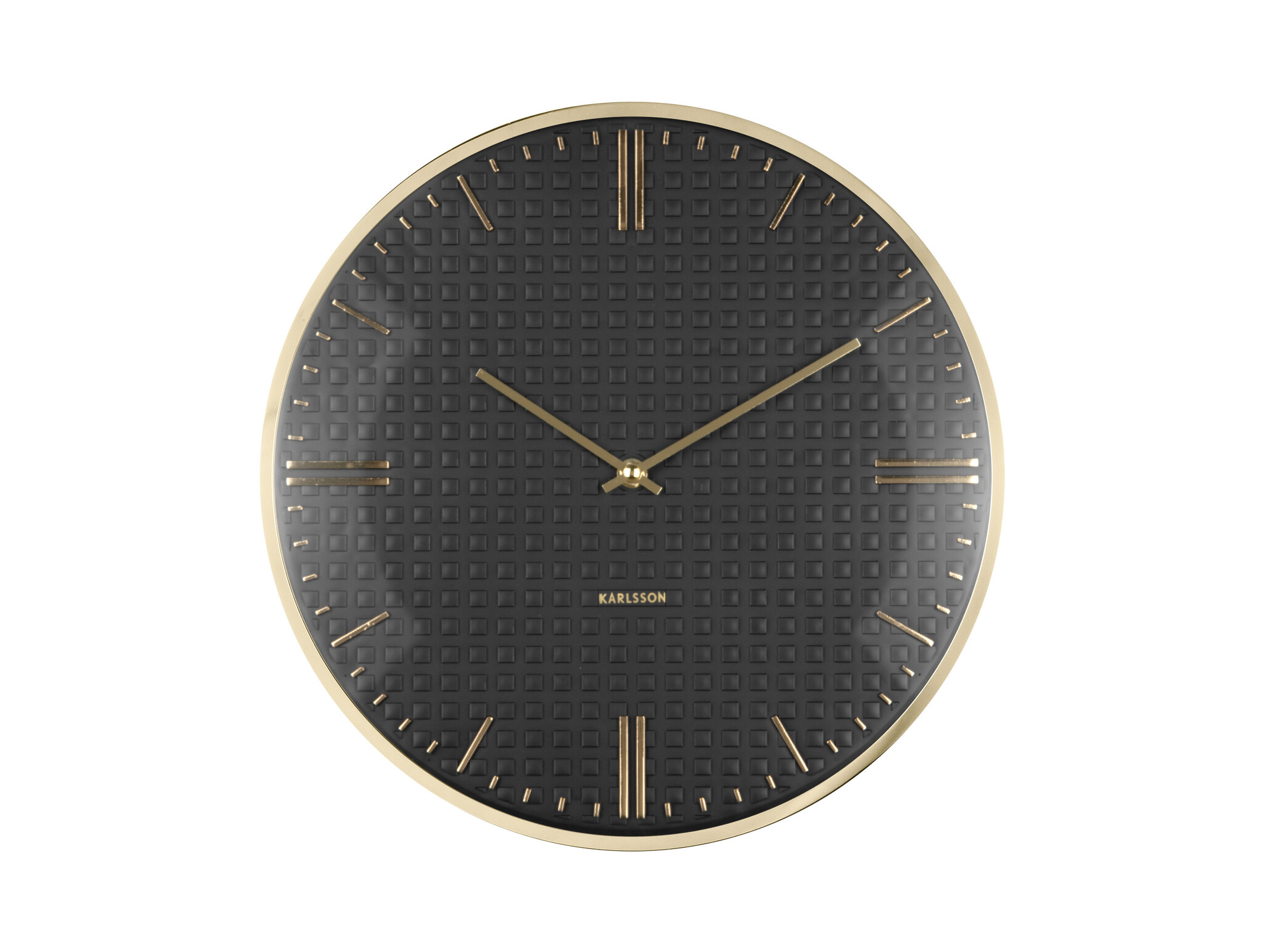 Karlsson - Wall Clock Riqueza - Zwart - Ø35cm