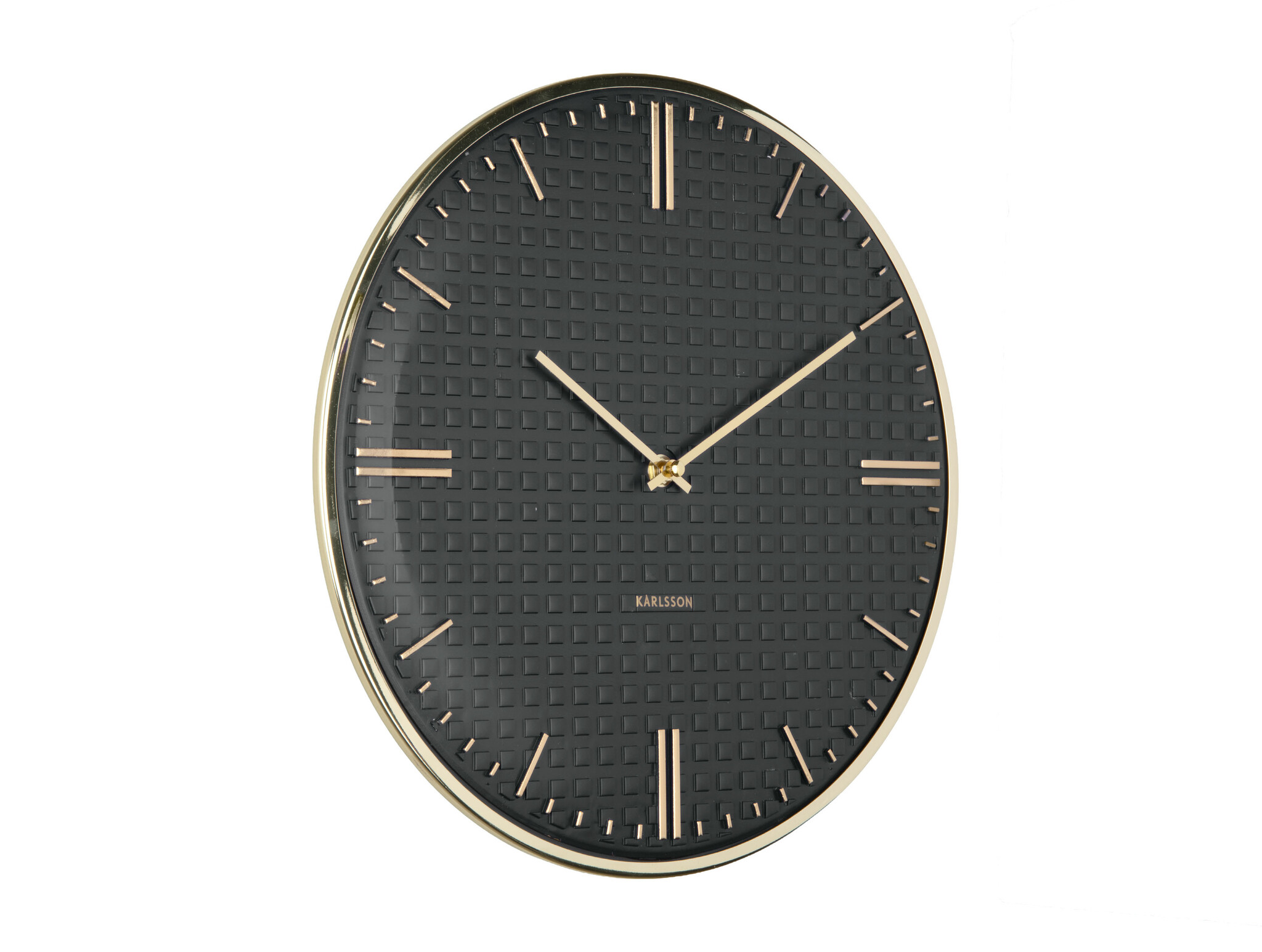 Karlsson - Wall Clock Riqueza - Zwart - Ø35cm