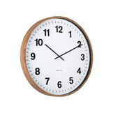 Karlsson - Wall Clock Esencia Classic XL - Bruin - Ø60cm