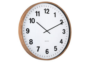 Karlsson - Wall Clock Esencia Classic XL - Bruin - Ø60cm
