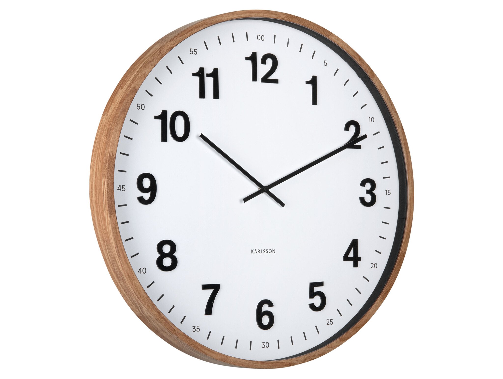 Karlsson - Wall Clock Esencia Classic XL - Bruin - Ø60cm
