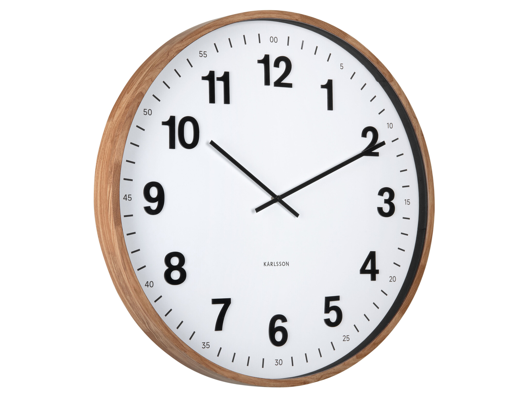 Karlsson - Wall Clock Esencia Classic XL - Bruin - Ø60cm