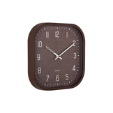 Karlsson - Wall Clock Elemental Cuadrado - Bruin - Ø30cm