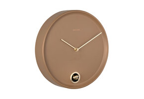 Karlsson - Wall Clock Esencia Cuckoo - Bruin - Ø30cm