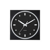 Karlsson - Wall Clock Incesante Square - Zwart - Ø25cm