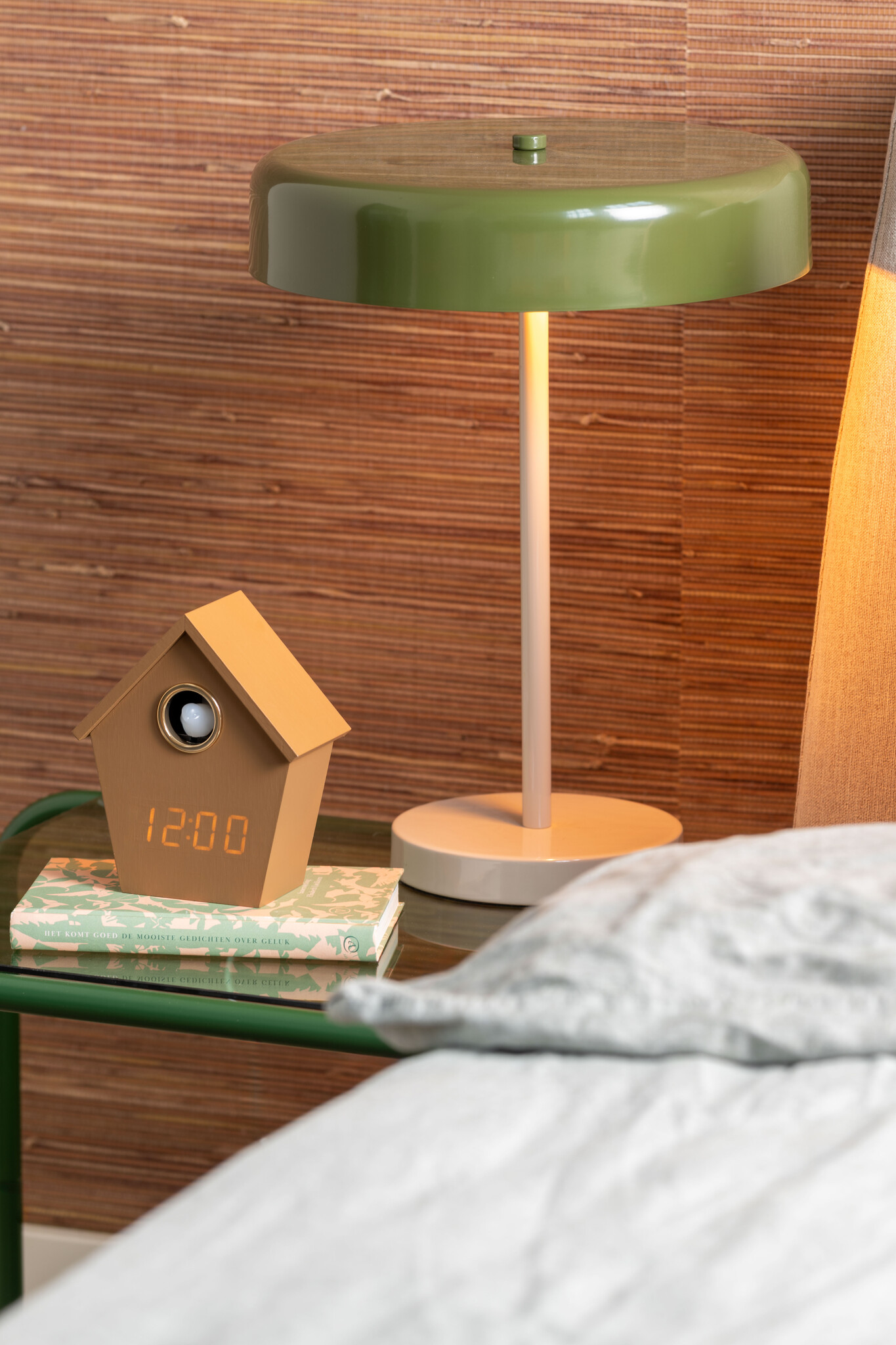 Karlsson - Wekker Riqueza Cuckoo LED - Bruin - 6,8x13x15,3 cm