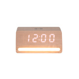Karlsson - Wekker Retro w. Light LED - Bruin - 10x16,5x7,5 cm